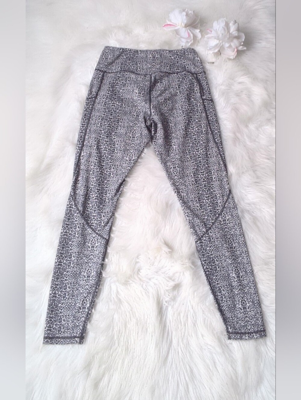 OUGES Women's Leopard Print Leggings Size XS